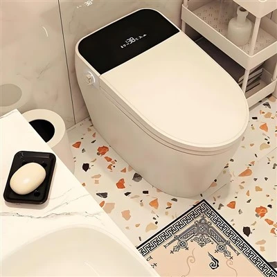 Colored Terrazzo Bathroom