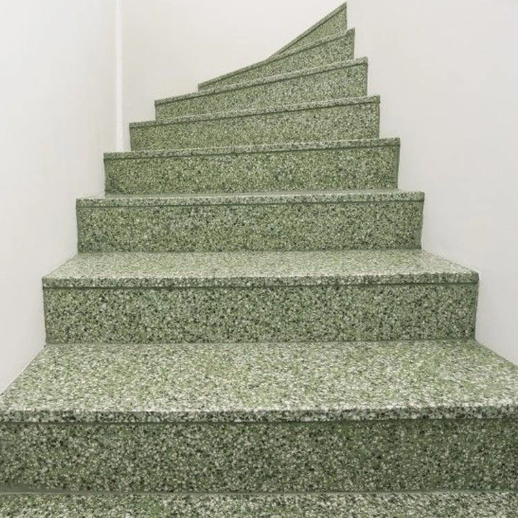Green Terrazzo Stair Slab